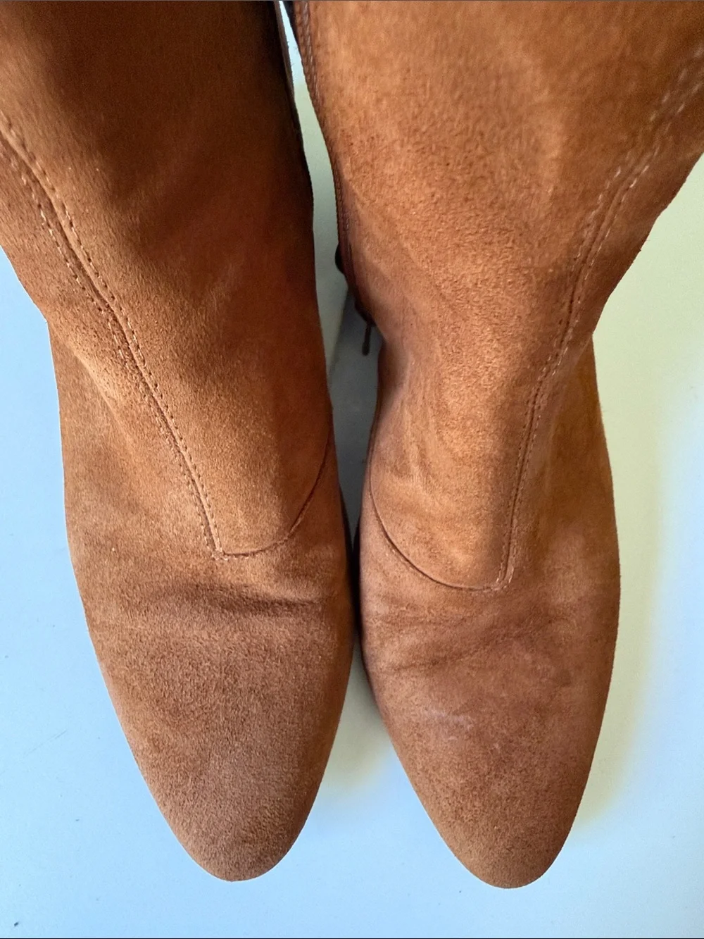 Vagabond Shoemakers Brown Suede Ankle Boots Block Heel Minimalist Zip Booties